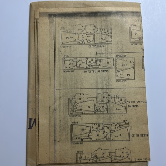 1940’s Era?? Simplicity Pattern Shirtwaist Dress Size 16 Original Packaging $20 - Picture 10 of 10